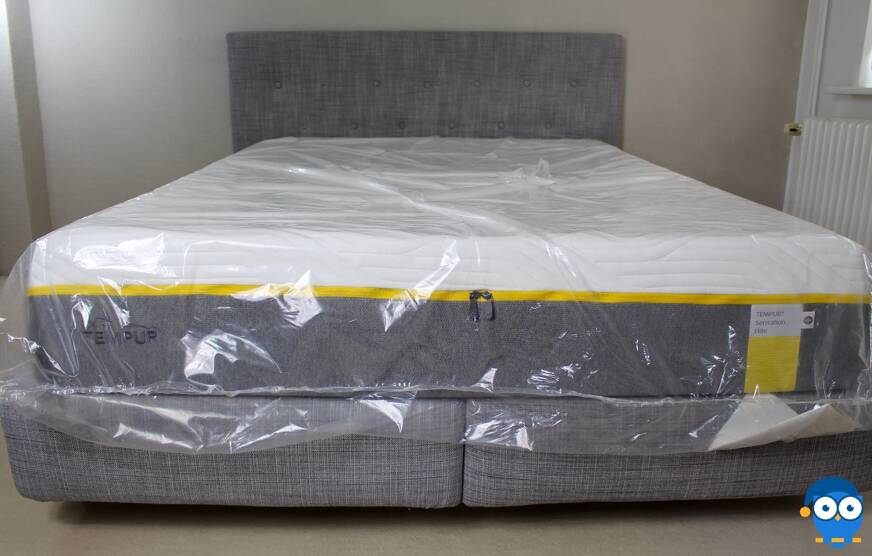 Tempur sensation mattress on bed